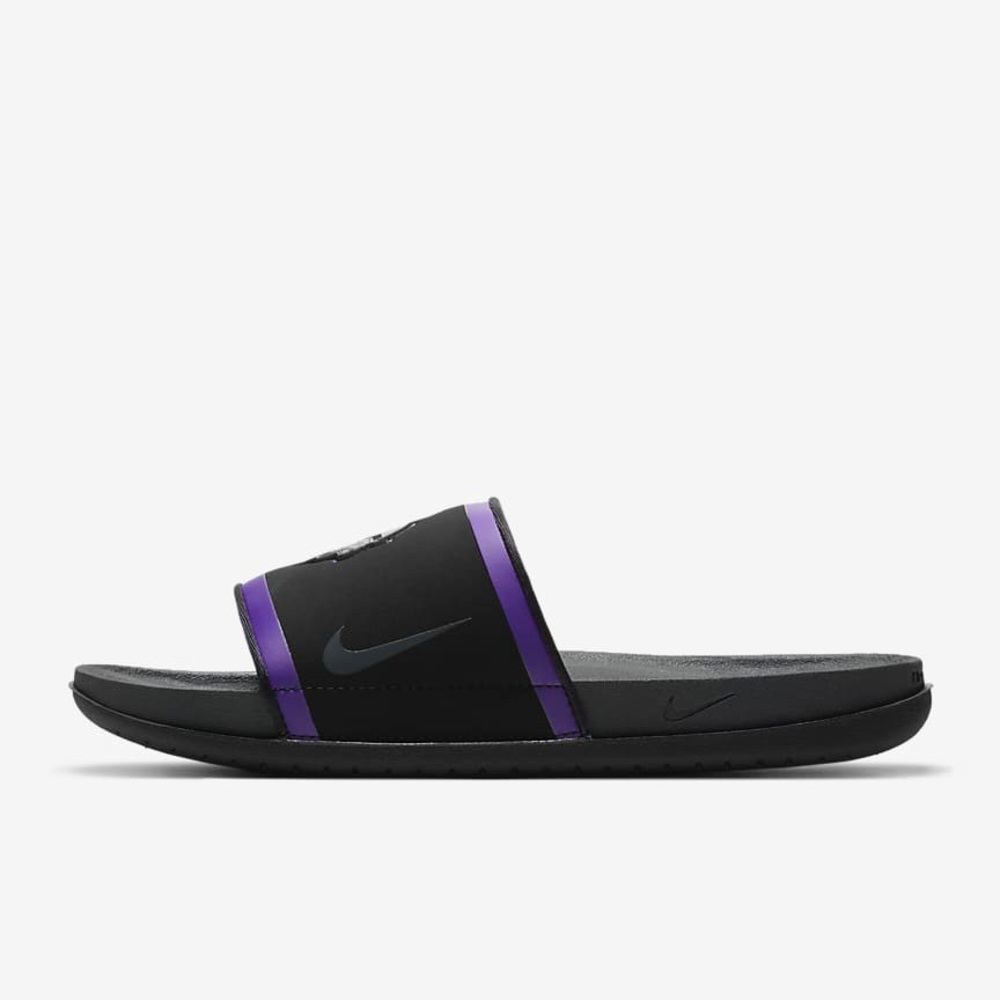 New In Box Mens Nike Minnesota Vikings Leather Strap Sandals Multiple Sizes - Picture 4 of 4